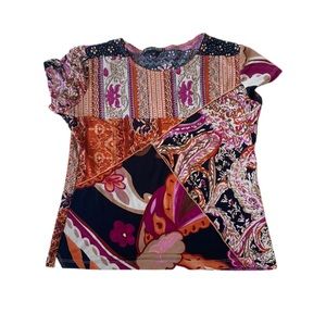 Multi-Patterned Floral Top